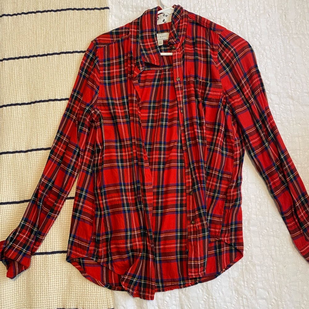 Lucky Brand Red Plaid Shirt